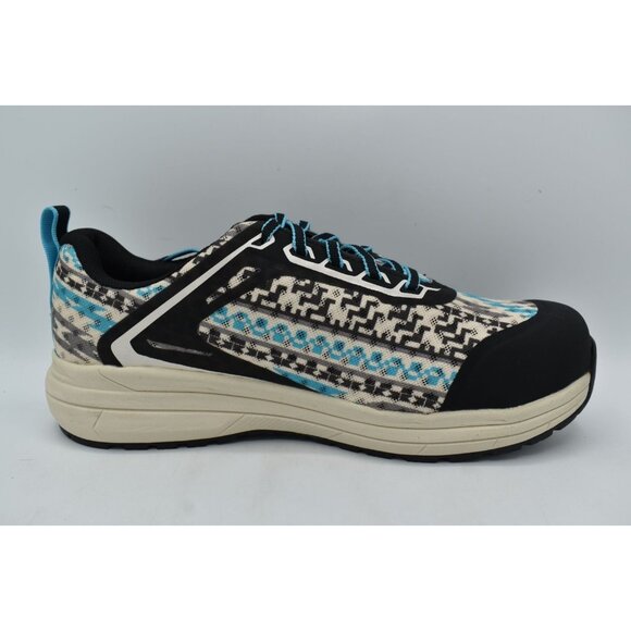 Ariat Womens Size 10 Outpace CT Comp Toe Turquoise Aztec EH Safety Shoes - Picture 7 of 13